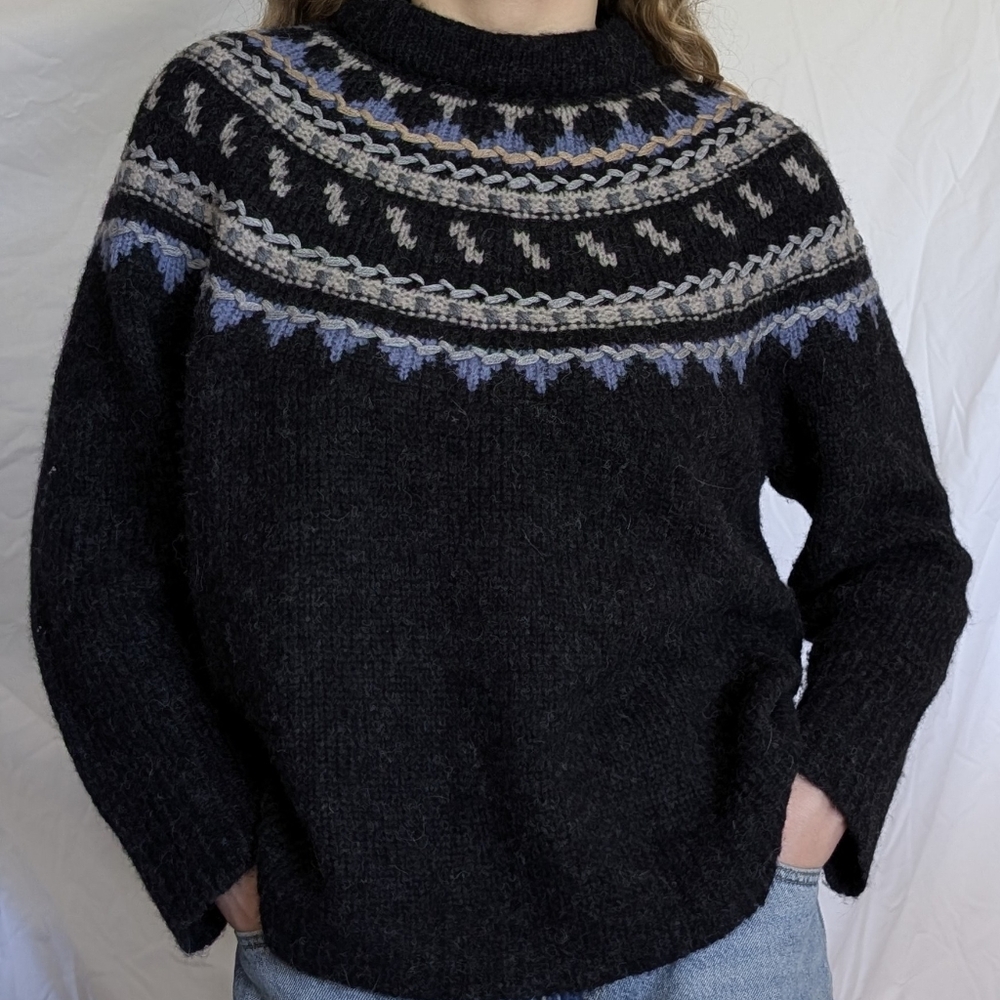 Alpaca and Merino wool Wrap London Sweater